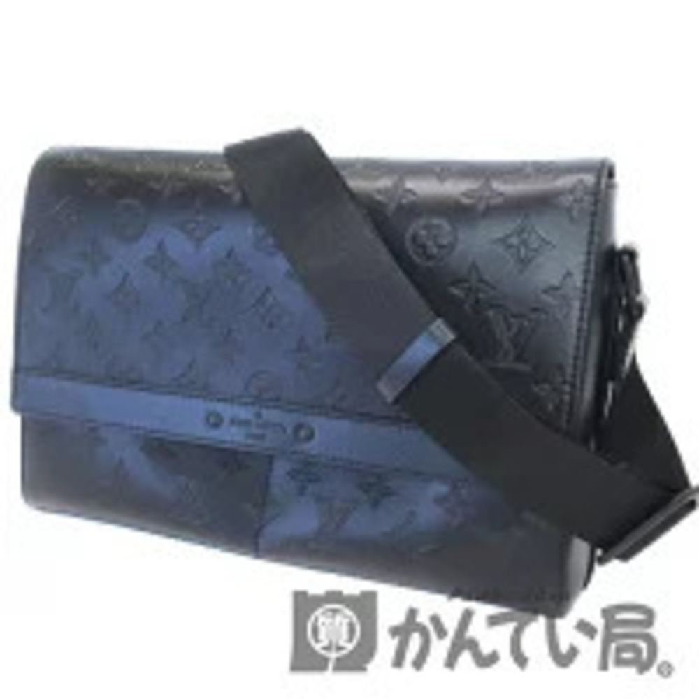 LOUIS VUITTON Sprinter Messenger Shadow Black Shoulder Bag Crossbody Black